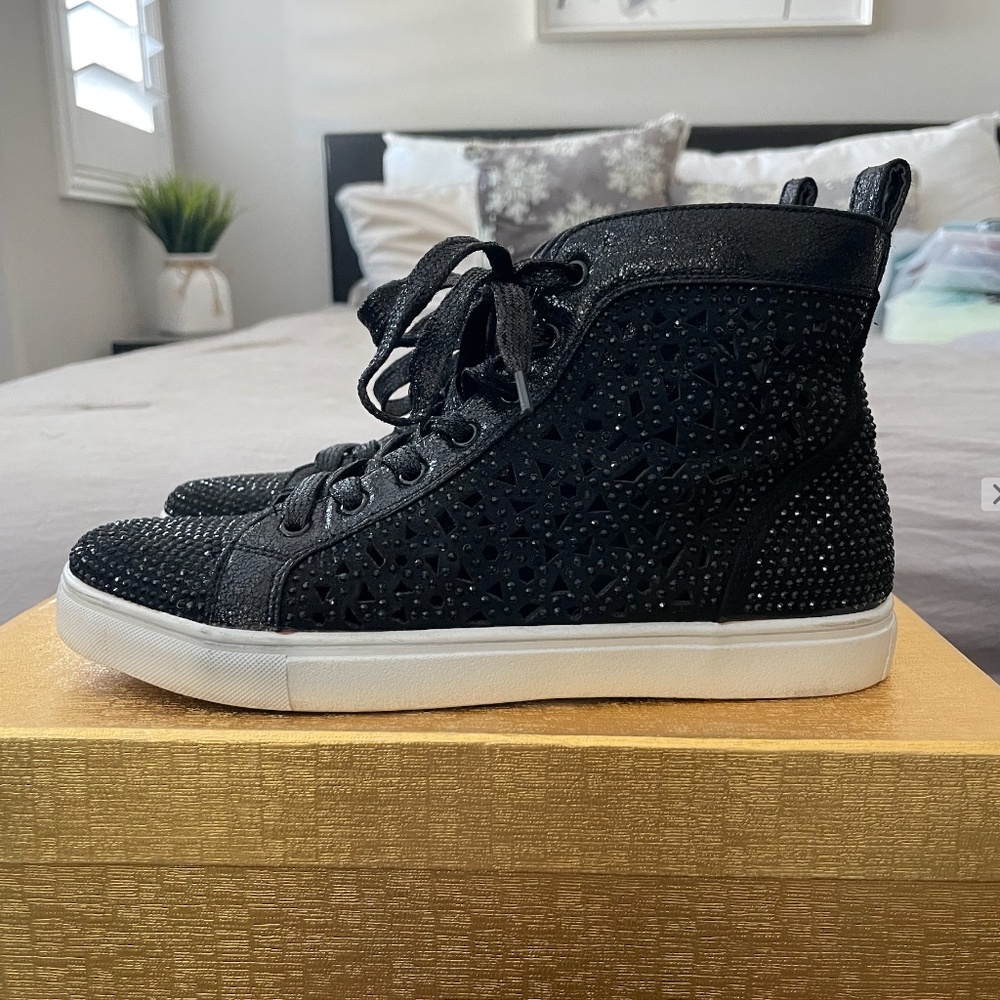 Lady Couture NY High Top Sparkly Sneaker, sz 37 (US7)